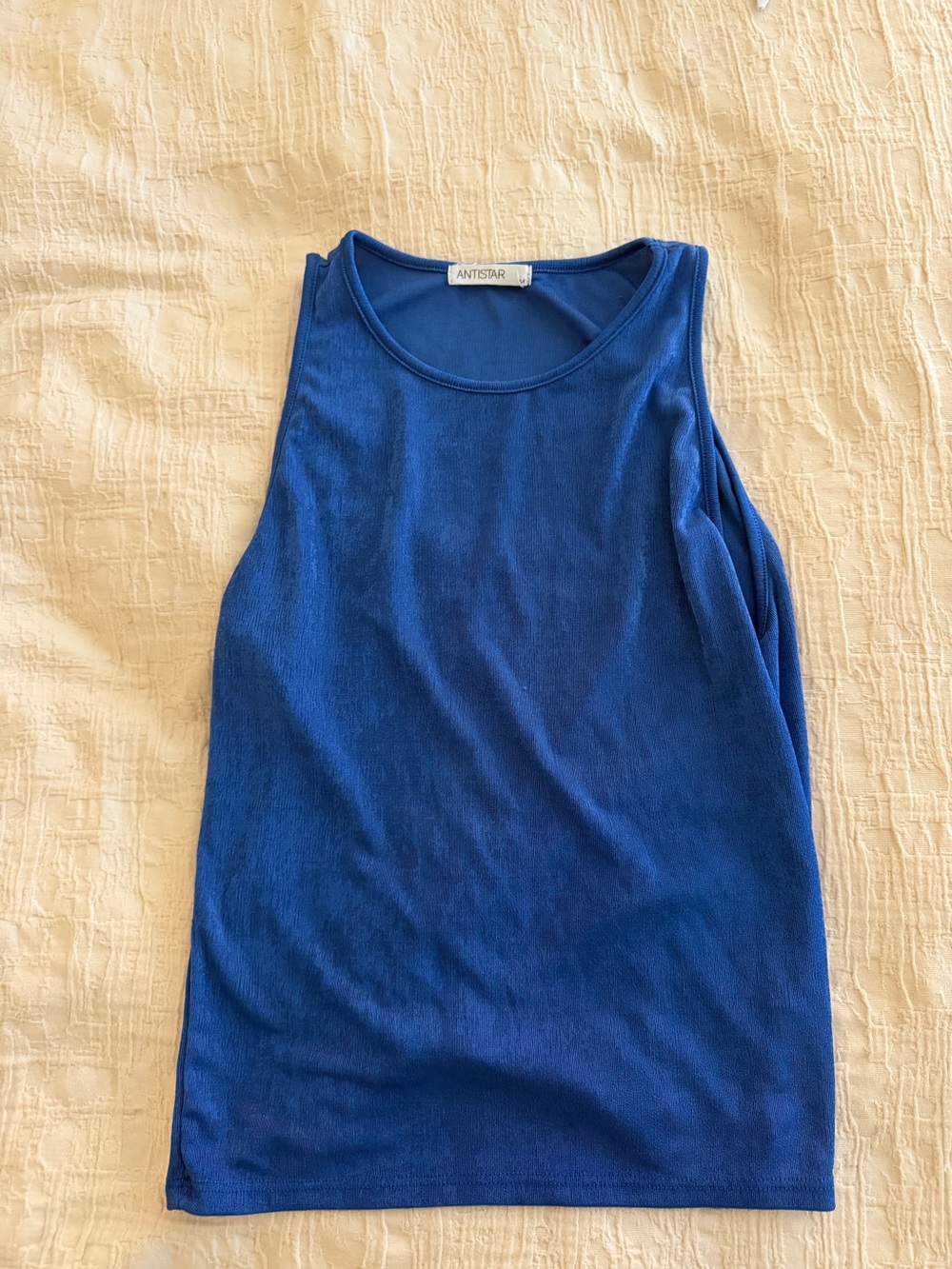 Antistar Women’s Royal Blue Ribbed Tank Top - Free if added to bundle!